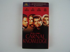 Carnal Knowledge VHS Video Tape Jack Nicholson, Candice Bergen - £11.72 GBP