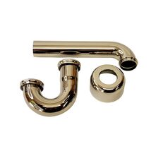 Signature Hardware 434866 1-1/2&quot; x 1-1/4&quot; P-Trap - Polished Nickel - $72.90