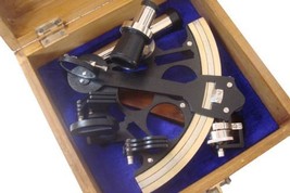 NauticalMart 8-inch Powder-coated Brass Nautical Micrometer Sextant - £155.97 GBP