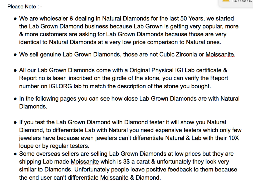 1.50 Ct ROUND Cut H Color VS1 Clarity IGI CERTIFIED LAB GROWN CVD Diamond Item image 5
