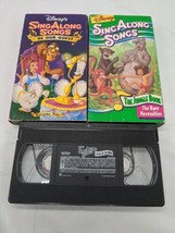 Lot Of (3) Disney&#39;s Sing Along Songs VHS Tapes The Bare Necessities Be Our Guest - £18.94 GBP