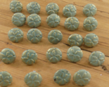24 SHELL SAND DOLLAR DRAWER PULLS ** CHIPPED PAINT** CABINET KNOB CAST IRON - $22.99