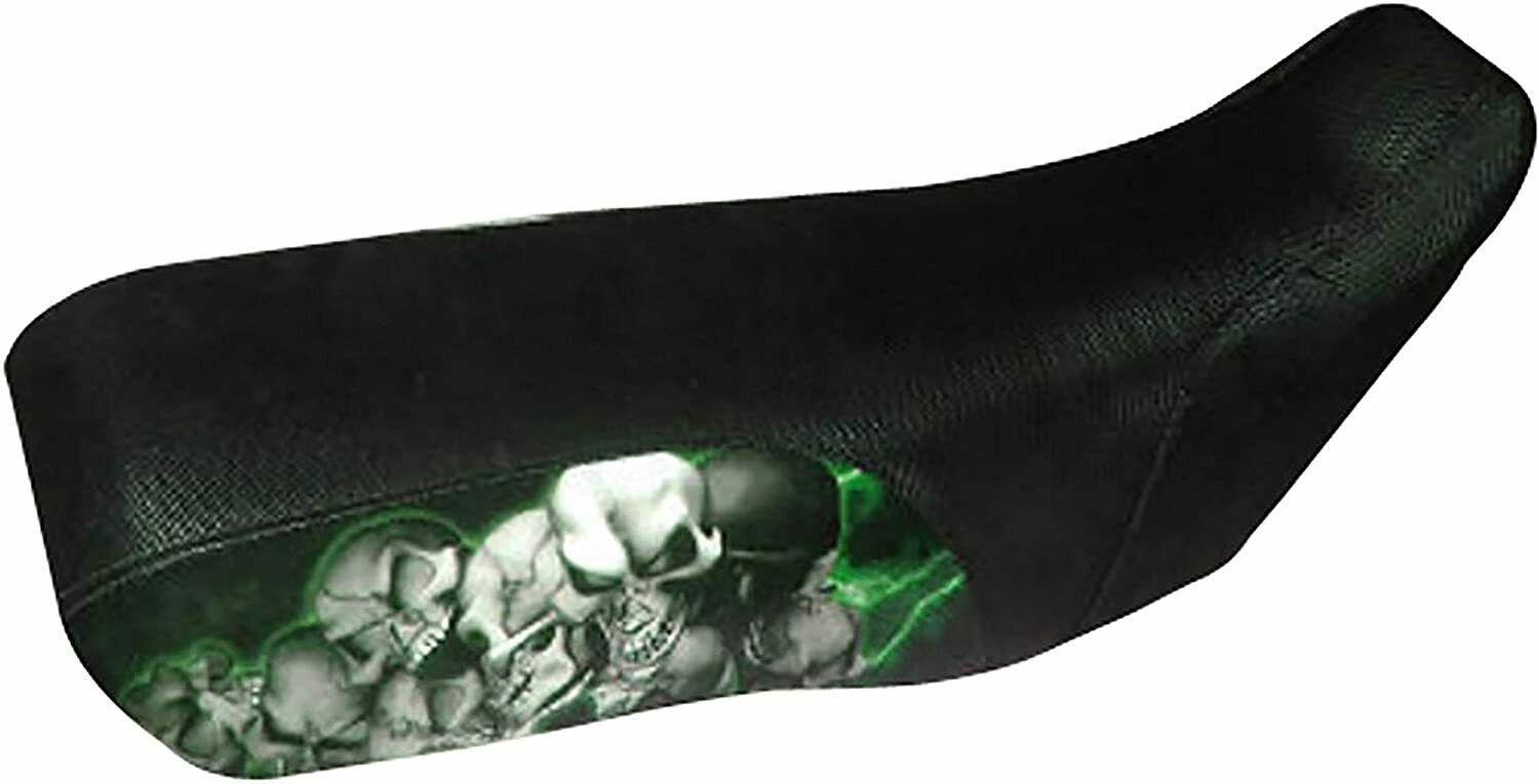 Suzuki LTF250 350F 90-00 Green Lightning Skull Pile ATV Seat Cover #M205120 - $31.90