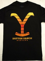 Yellowstone TV Show Dutton Ranch Gradient Yellowstone Logo T-Shirt - $14.99+