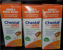 3x Boiron Chestal Honey Adult Cold and Cough Syrup for Nasal and Chest C... - €23,75 EUR