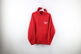 Vtg 70s Streetwear Mens XL Distressed Iron Horse Farm Hoodie Sweatshirt Red USA - $98.95