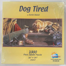 Kevin Daniel Dog Tired 1000 Piece 16&quot; x 34&quot; SunsOut Puzzle - BRAND NEW /... - $29.00