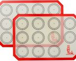 Non Stick Silicone Baking Mat Quarter Sheet Macaron - 8.2&quot;X11.6&quot;,Set of ... - £13.43 GBP