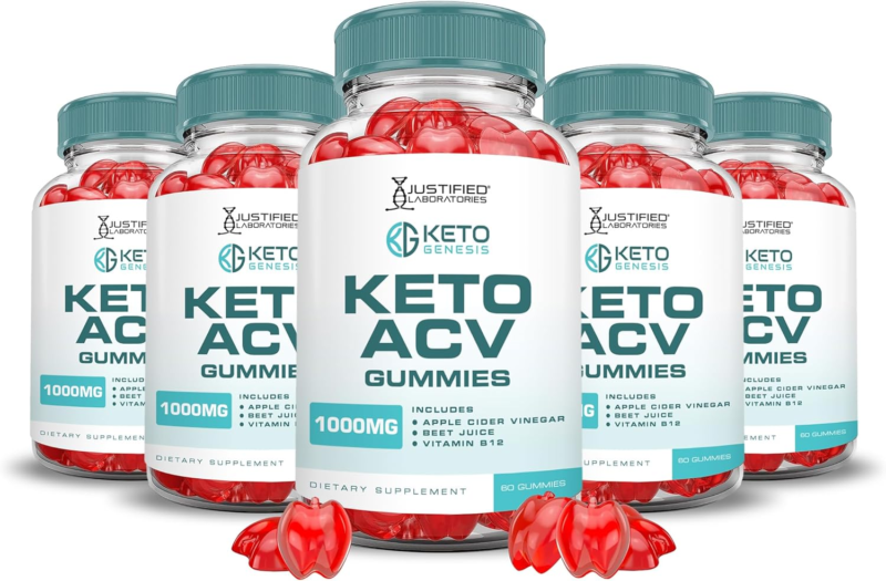 Primary image for (5 Pack) Keto Genesis Keto ACV Gummies Advanced Formula 1000MG Keto Genesis Keto