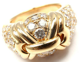 Rare! Authentic Bvlgari Bulgari 18K Yellow Gold 2ct Diamond Ring - £6,704.99 GBP