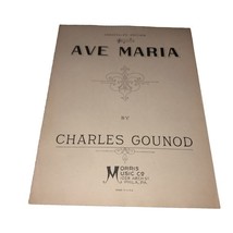 Ave Maria Charles Gounod Morris Music Co. Vintage Sheet Music - $9.42