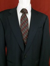 Hickey Freeman Loro Piana Italian Wool Sport Coat Blue Pinstripe 42 Long 42L - £31.65 GBP