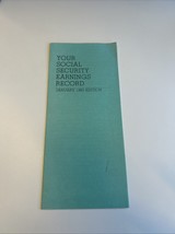 Your Social Security Earnings Record pamphlet, January 1983 edition - $13.64 CAD