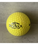 (1) Nike Practice Yellow Red Rocks Country Club Logo Golf Ball Morrison, CO - $15.95