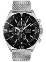 OROLOGIO DA UOMO HUGO BOSS OCEAN EDITION HB1513701 ARGENTO - NUOVA GARAN... - £103.75 GBP