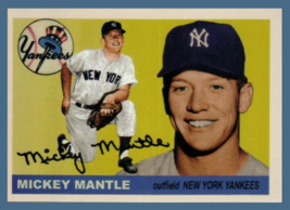 Mickey Mantle NY Yankees / custom 1955 style by Bob Lemke / MINT cond - £15.73 GBP