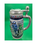 Baseball Beer Stein with Lid Ceramarte Brazil 1984 Handcrafted Avon - $27.22 CAD