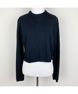 CO By Cotton On Solid Black Womens Long Sleeve V-Neck Cropped Sweater Si... - $214.92 MXN