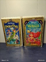 Peter Pan Gold 45 Anniversary &amp; Little Mermaid Special Edition VHS Disne... - £12.46 GBP