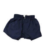 NOS Vintage 90s Youth Small Blank Lined Nylon Running Soccer Shorts Navy... - £18.94 GBP