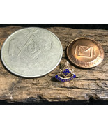Vtg Masonic Token Coin &amp; Pin Lapel - £23.66 GBP