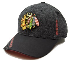 Chicago Blackhawks Reebok M670Z  Playoff Stretch Fit NHL Hockey Cap Hat  L/XL - £18.94 GBP