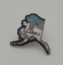 Alaska State Shaped Collectible Souvenir Lapel Hat Pin Igloo - £11.48 GBP