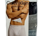 $46 Calvin Klein Underwear Men&#39;s Gray 3-Pack NB4003 Cotton Boxer Briefs ... - $24.70