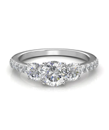 14K White Gold Lab Grown  Diamond Engagement Ring - $1,497.94 CAD