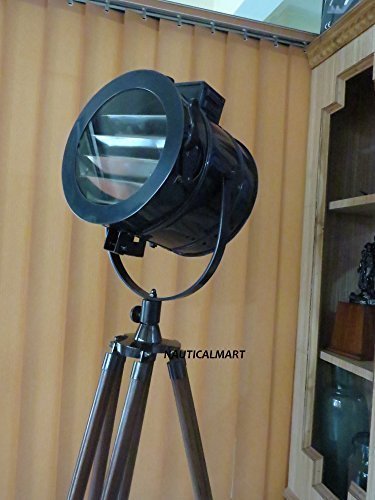 Photographer's 72" Antique Solid Aluminium Brown Tripod Floor Lamp- NAUTICALMART