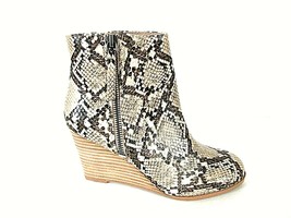 Steve Madden Brown Snakeskin Print Ankle Wedge Boots Shoes Women&#39;s 6 M (... - £22.94 GBP