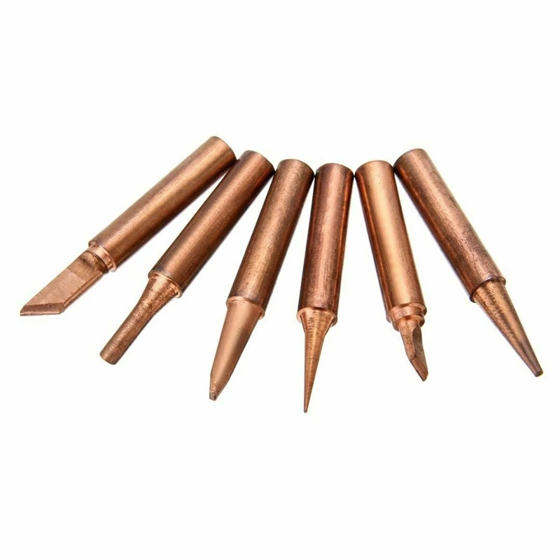 Pure Red Copper Diamagnetic Solder  Tips 900M-T Lead-Free Lower Temperature Sold - £29.85 GBP