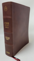 CSB Study Bible Christian Standard Holman Brown Leather - $39.60