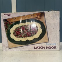 Caron WonderArt Latch Hook Rug Kit Country Garden Roses 34 x 50 New 4495 - £25.98 GBP