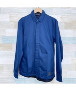 Adidas Golf AdiX Adicross Shacket Blue Stretch Chino Shirt Jacket Mens S... - $54.44