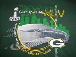 NFL Super Bowl XLV Packers VS Steelers 2011 Longsleeve Graphic Print T-S... - $16.74