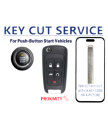 KEY CUT SERVICE +  2010-2019 GMC CHEVROLET BUICK Flip Key PEPS KEYLESS GO - $39.99