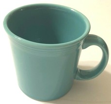 Fiesta Turquoise Blue HLC USA Vintage 80s Fiesta Ware Coffee Tea Ring Mug 3.5&quot; - £11.26 GBP