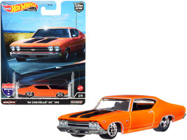 1969 Chevrolet Chevelle SS 396 Orange with Black Stripes &quot;American Scene&quot; &quot;Car C - £15.98 GBP