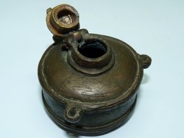 Antique Eastern Bronze Inkwell, H 5 cm, Dia. 5.5 cm - $69.00