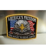 AMERICA&#39;S FREEDOM THE RIGHT TO BEAR ARMS 2nd AMENDMENT Embroidered Patch... - £4.67 GBP