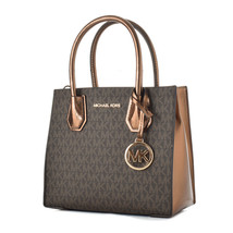 Women&#39;s Handbag Michael Kors MERCER Brown 22 x 21 x 10 cm (S0378497) - £278.73 GBP