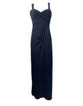 Amsale Blue Ruffled Ruched Bust Maxi Formal Bridesmaid Dress Size 2 - $64.34