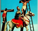 Roman Guard Pierces Jesus Black Hills Passion Play SD UNP Chrome Postcar... - $2.92