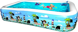 Inflatable Pool, 120&quot; X 72&quot; X 22&quot; Family Full-Sized Inflatable Lounge Pool - £22.76 GBP