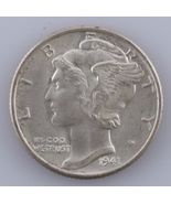 1941 10C Mercury Dime, Gem BU Condition, Full Split Bands, Terrific Eye ... - €52,26 EUR