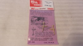 HO Scale Brass Pair of Vapor Traps #190-350 BNOS Cal-Scale - $15.00