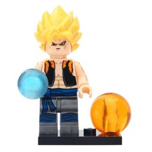 Gogeta (Goku And Vegeta Fusion) Dragon Ball Z Minifigure Gift Toy For Kids - £2.48 GBP