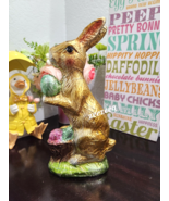 RACHEL ZOE EASTER FAUX FOIL GOLD CHOCOLATE BUNNY RABBIT FIGURINE DECOR 1... - £28.60 GBP