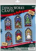 Design Works Counted Cross Stitch Kit 2X4 6/Pkg-Stained Glass Ornament (14 - $968.29 MXN